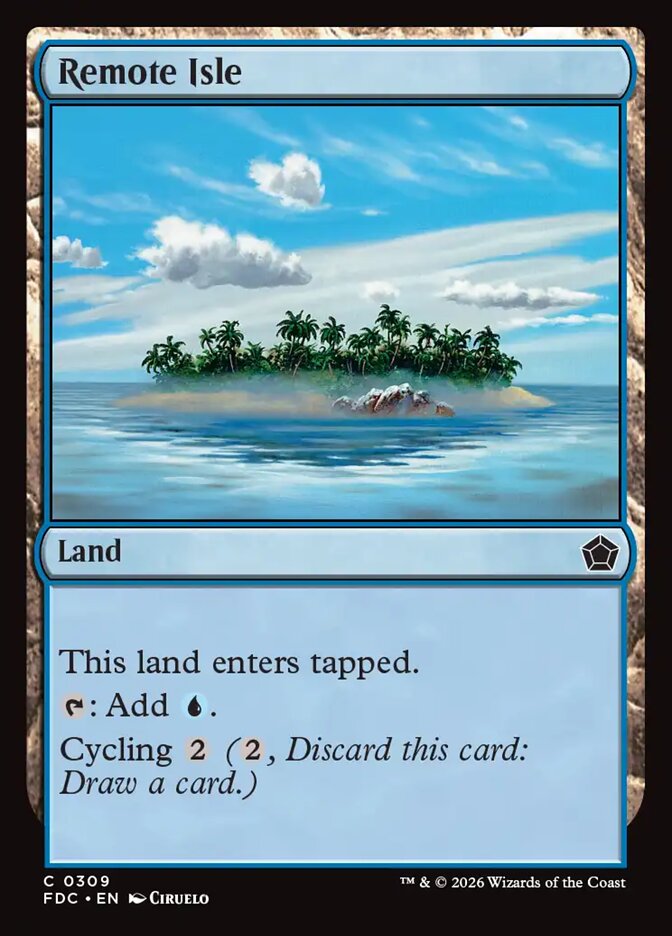 Remote Isle, Foundations Commander Card Art