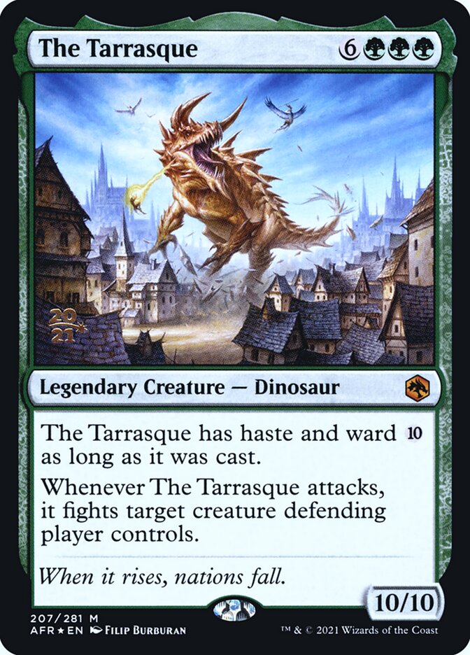 The Tarrasque, Adventures in the forgotten realms promos Card Art