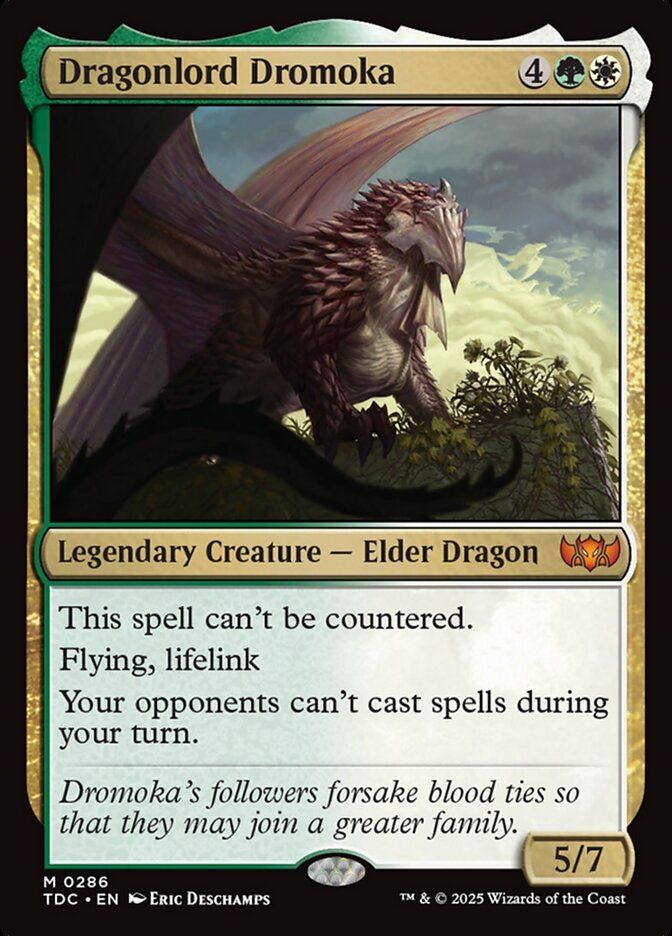 Dragonlord Dromoka, Tarkir: dragonstorm commander Card Art