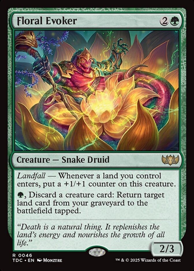 Floral Evoker, Tarkir: Dragonstorm Commander Card Art