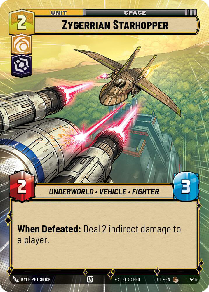 Zygerrian Starhopper, Jump to Lightspeed Card Art