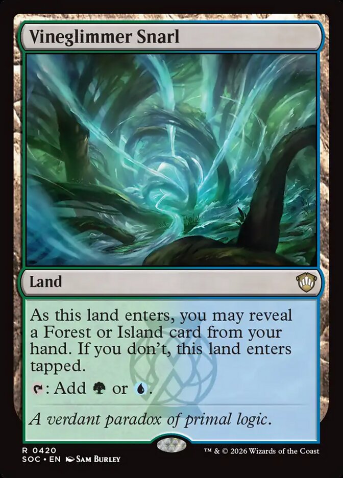 Vineglimmer Snarl, Secrets Of Strixhaven Commander Card Art