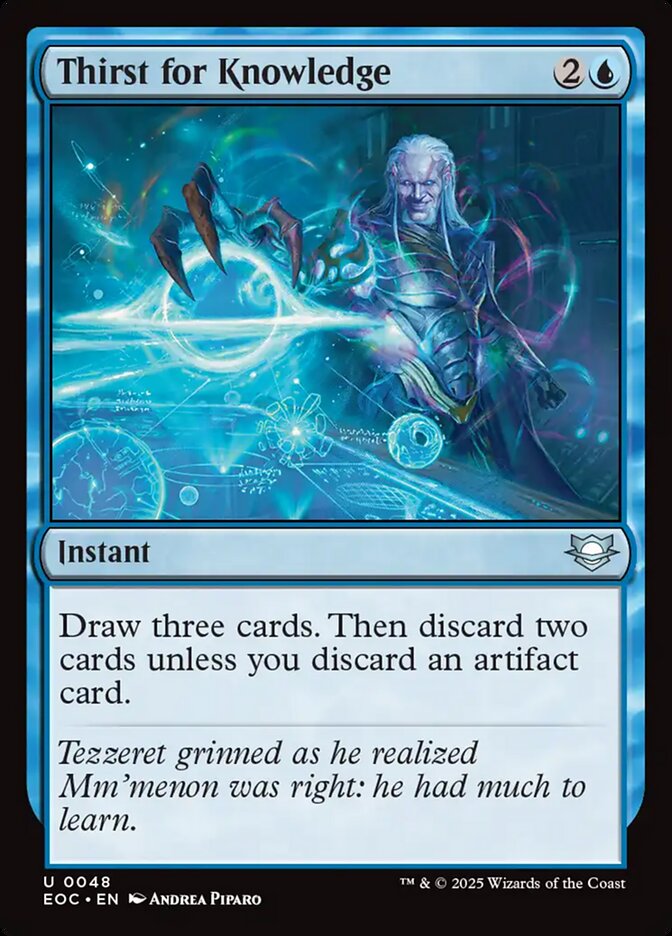 Thirst for Knowledge, Edge Of Eternities Commander Card Art