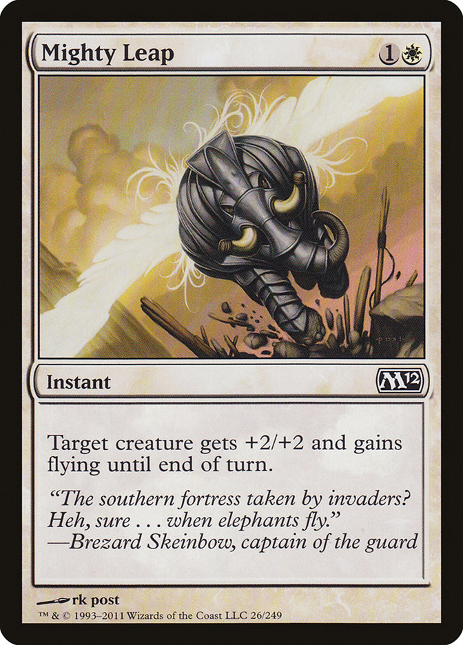 Mighty Leap, Magic 2012 Card Art