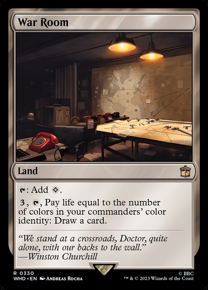 War Room, Doctor Who Card Art