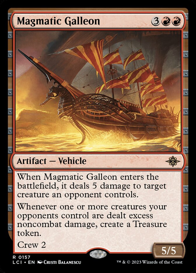 Magmatic Galleon, The lost caverns of ixalan Card Art