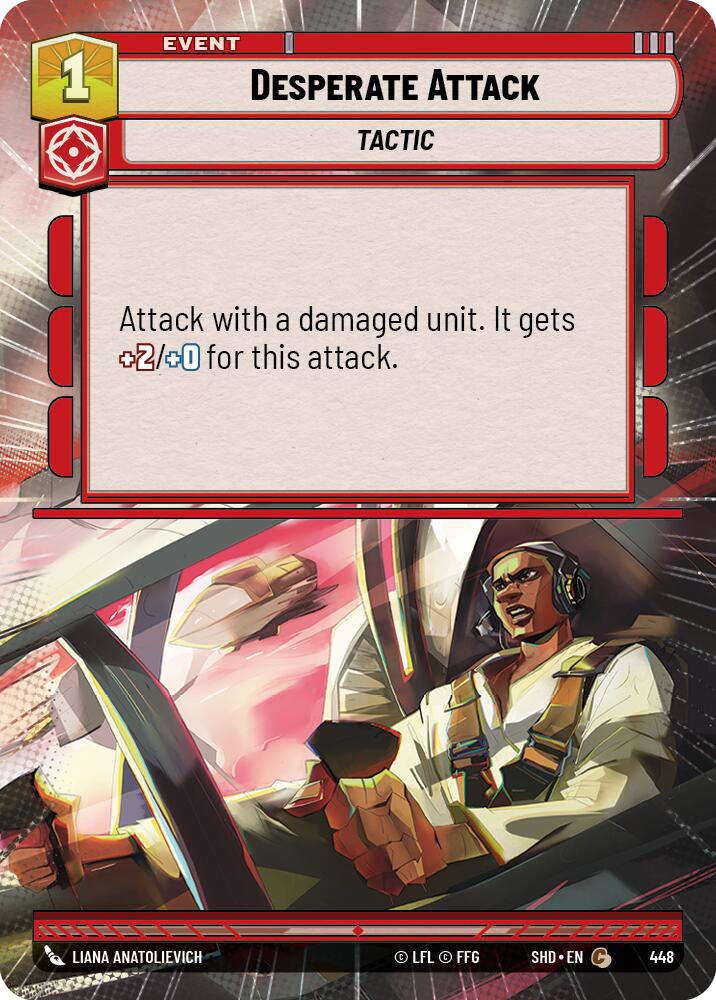 Desperate Attack, Shadows of the Galaxy Card Art