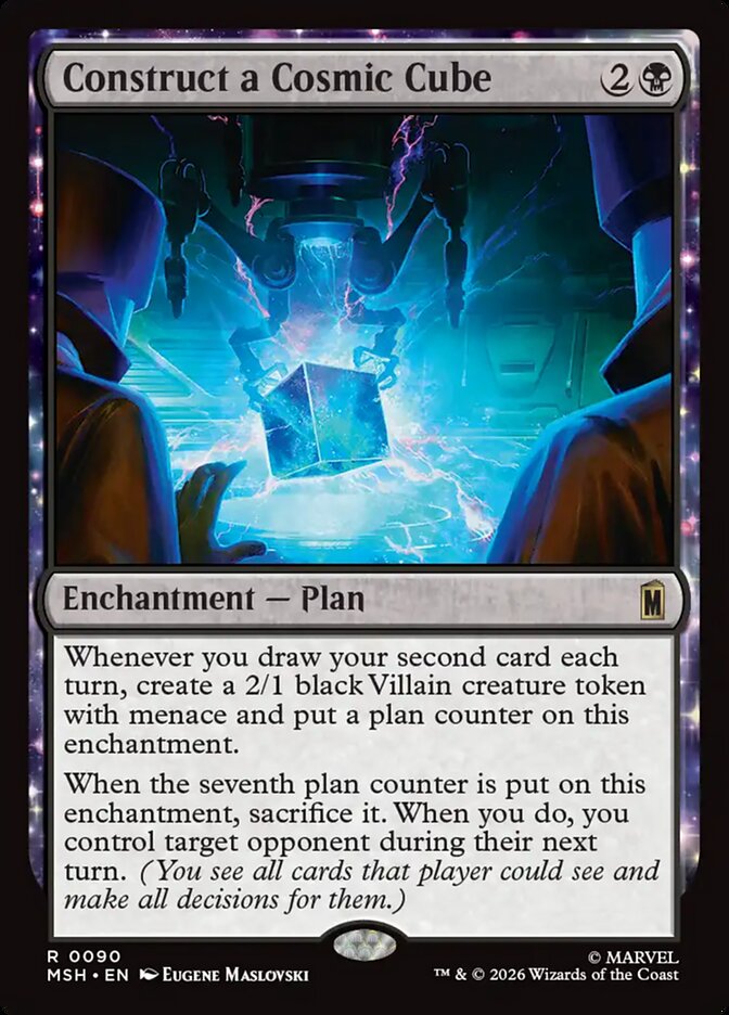 Construct a Cosmic Cube, Marvel Super Heroes Card Art