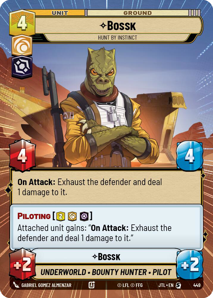 Bossk, Hunt By Instinct, Jump to Lightspeed Card Art