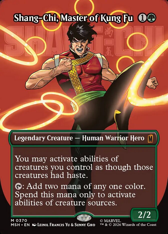 Shang-Chi, Master of Kung Fu, Marvel Super Heroes Card Art