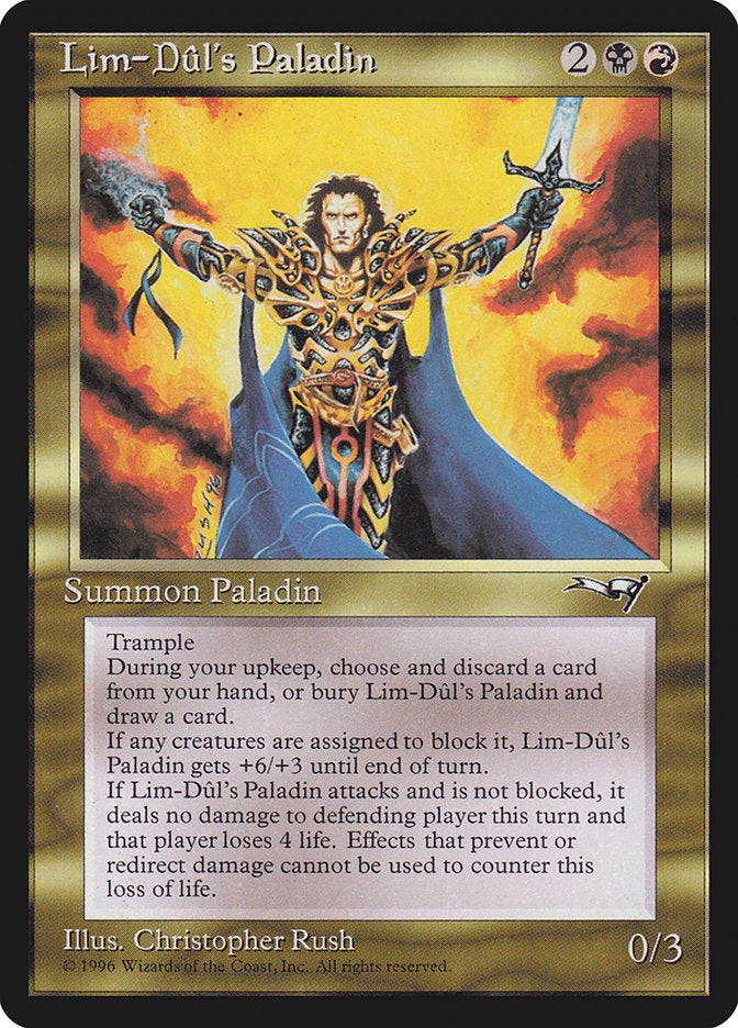 Lim-Dûl's Paladin, Alliances Card Art
