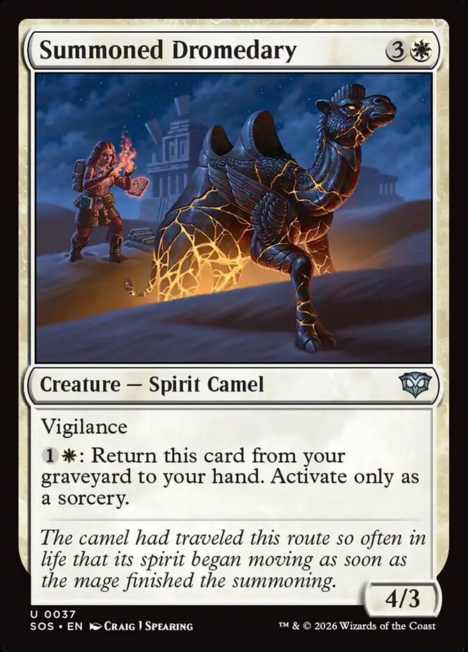 Summoned Dromedary, Secrets Of Strixhaven Card Art