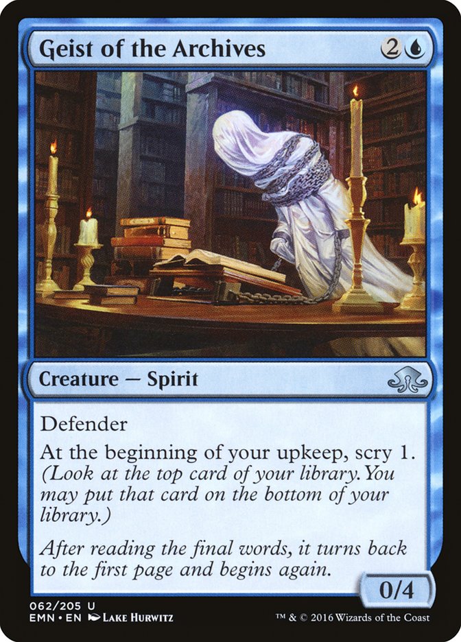 Geist of the Archives, Eldritch Moon Card Art