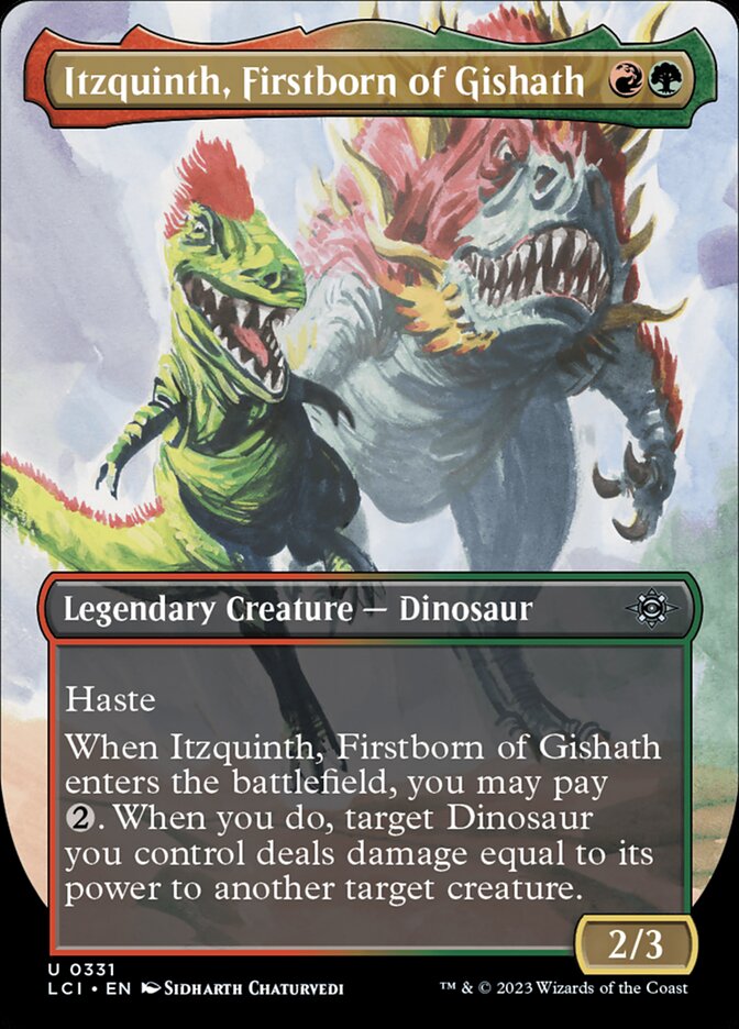Itzquinth, Firstborn of Gishath, The lost caverns of ixalan Card Art