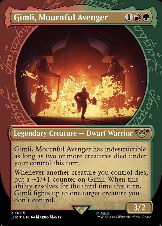 Gimli, Mournful Avenger, The Lord Of The Rings: Tales Of Middle-Earth Card Art