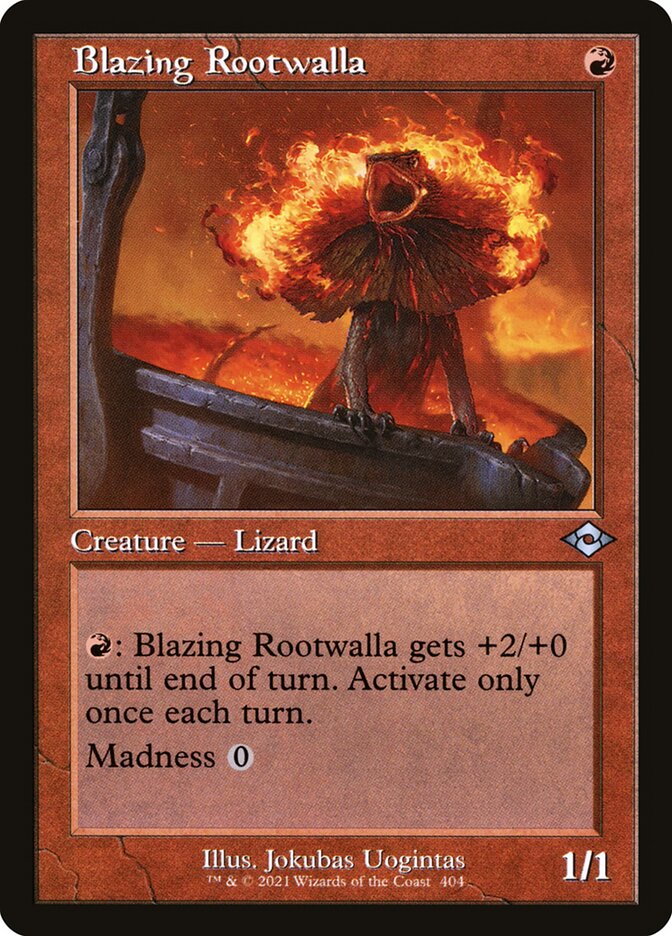 Blazing Rootwalla, Modern horizons 2 Card Art