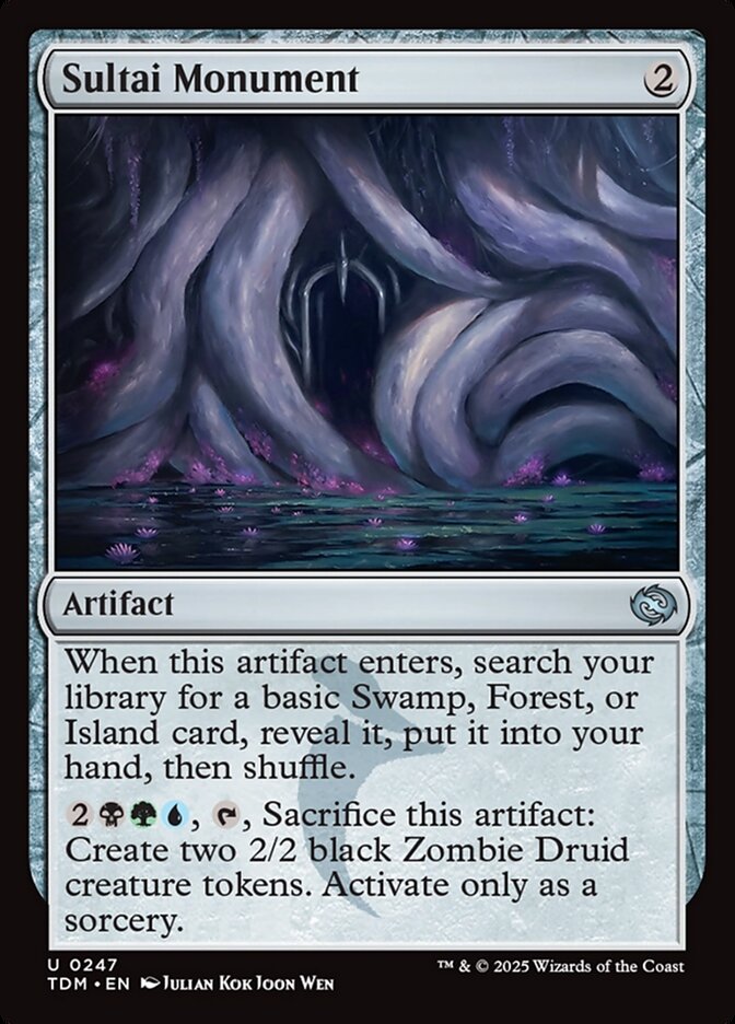 Sultai Monument, Tarkir: dragonstorm Card Art