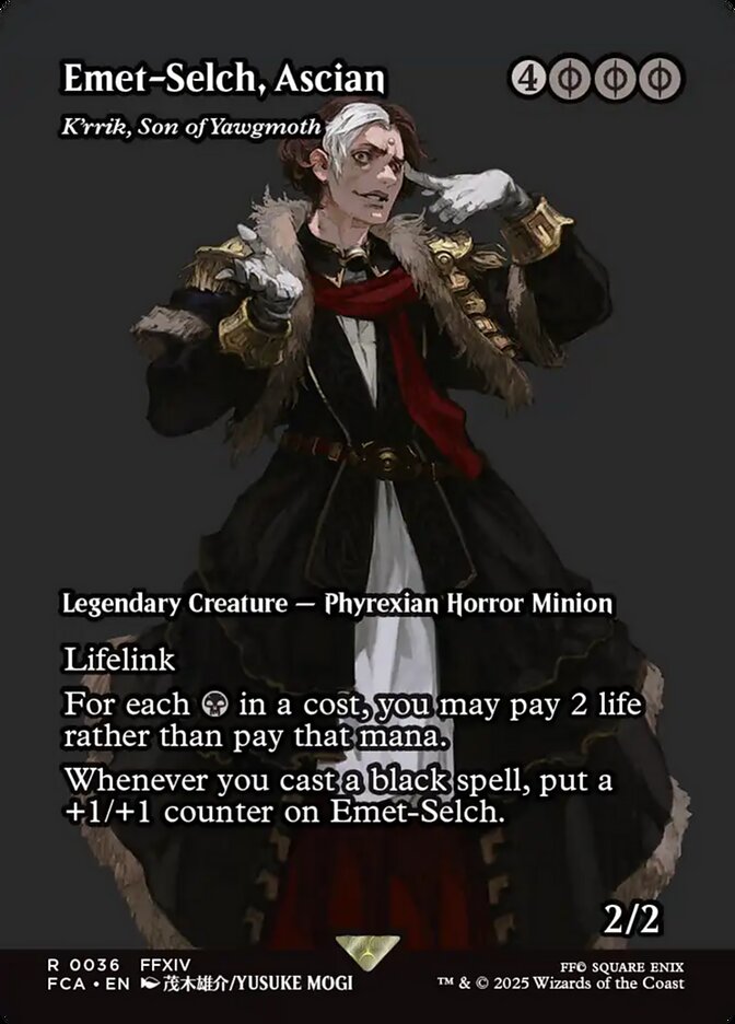 K'rrik, Son of Yawgmoth, Final fantasy: through the ages Card Art