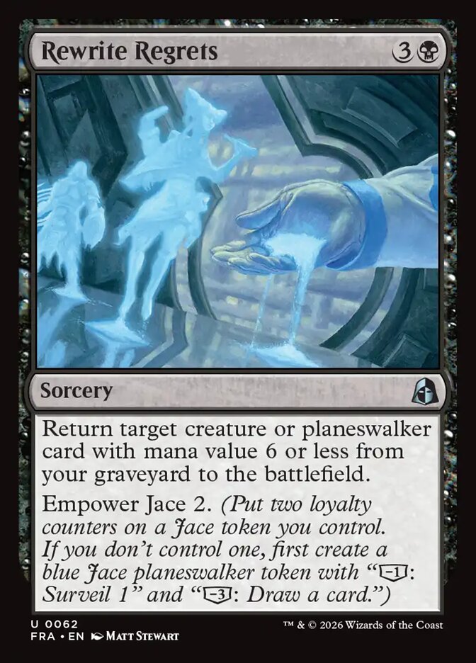 Rewrite Regrets, Reality Fracture Card Art
