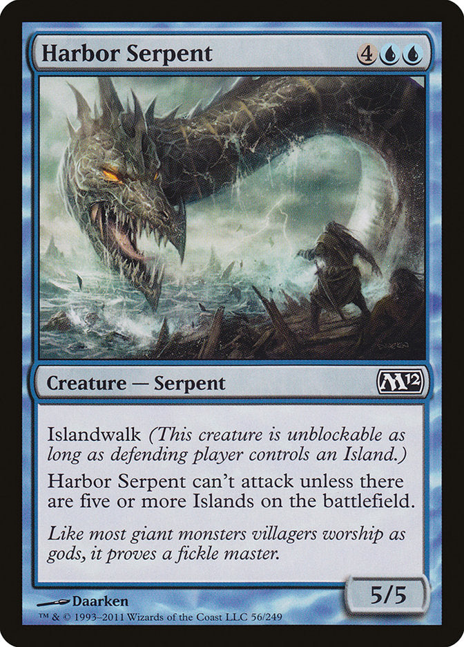 Harbor Serpent, Magic 2012 Card Art