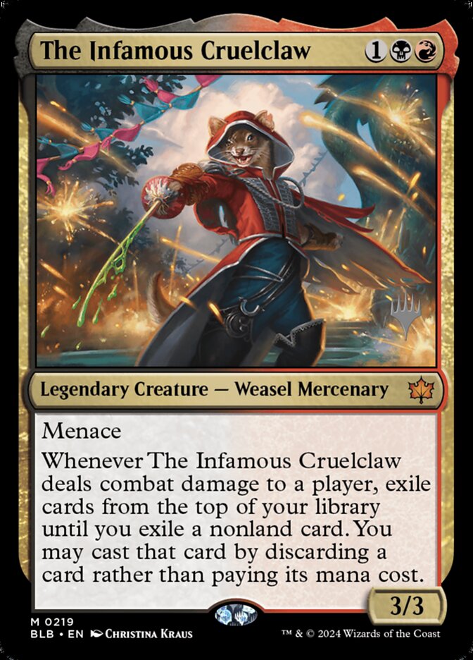 The Infamous Cruelclaw, Bloomburrow Promos Card Art