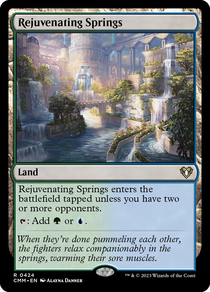 Rejuvenating Springs, Commander Masters Card Art