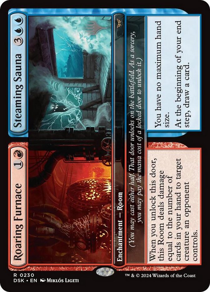 Roaring Furnace // Steaming Sauna, Duskmourn: House Of Horror Promos Card Art