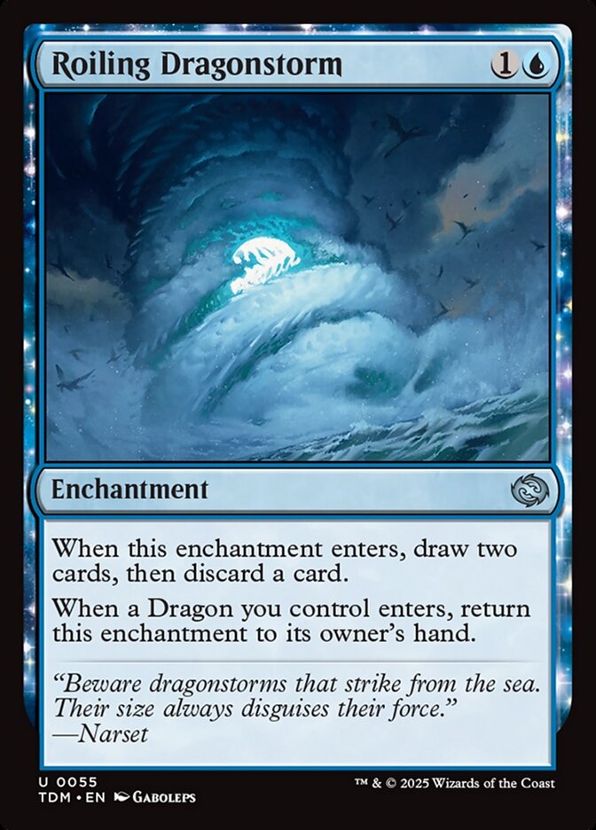 Roiling Dragonstorm, Tarkir: dragonstorm Card Art