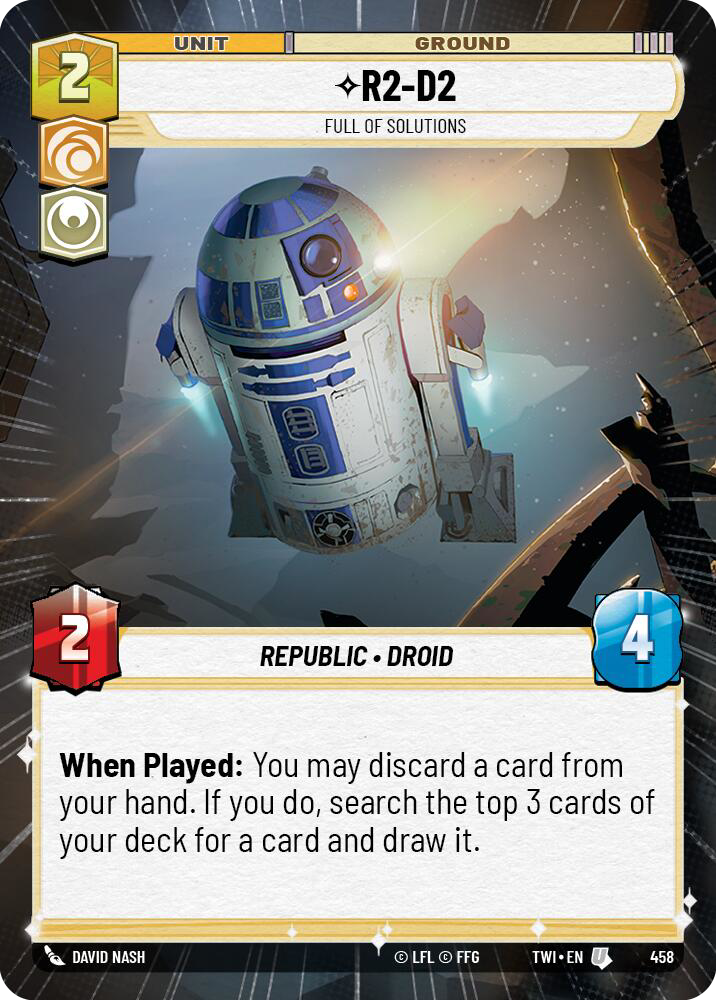 R2-D2, Full of Solutions, Twilight of the Republic Card Art