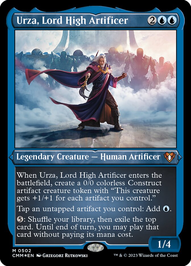 Urza, Lord High Artificer, Commander Masters Card Art
