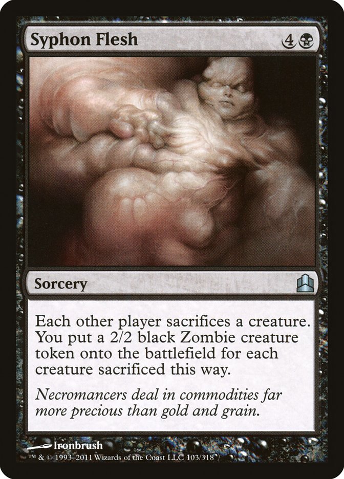 Syphon Flesh, Commander 2011 Card Art