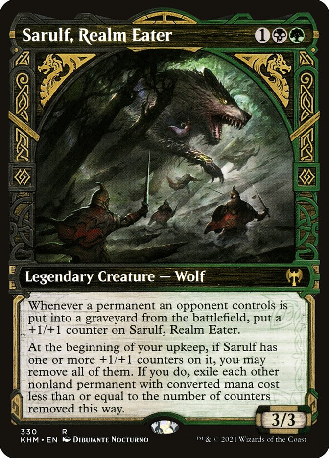 Sarulf, Realm Eater, Kaldheim Card Art