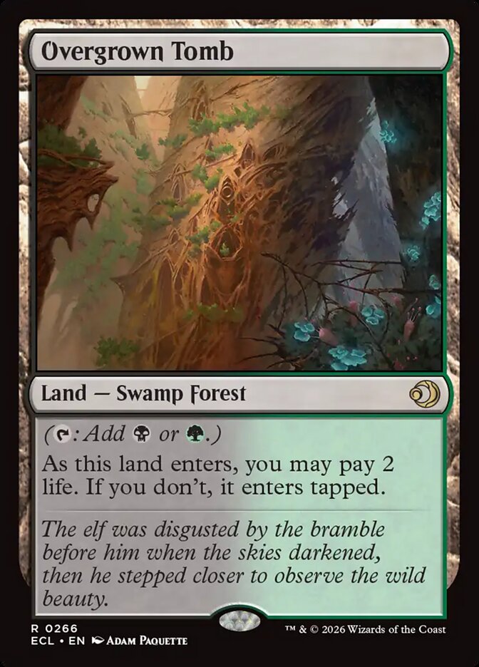 Overgrown Tomb, Lorwyn Eclipsed Card Art