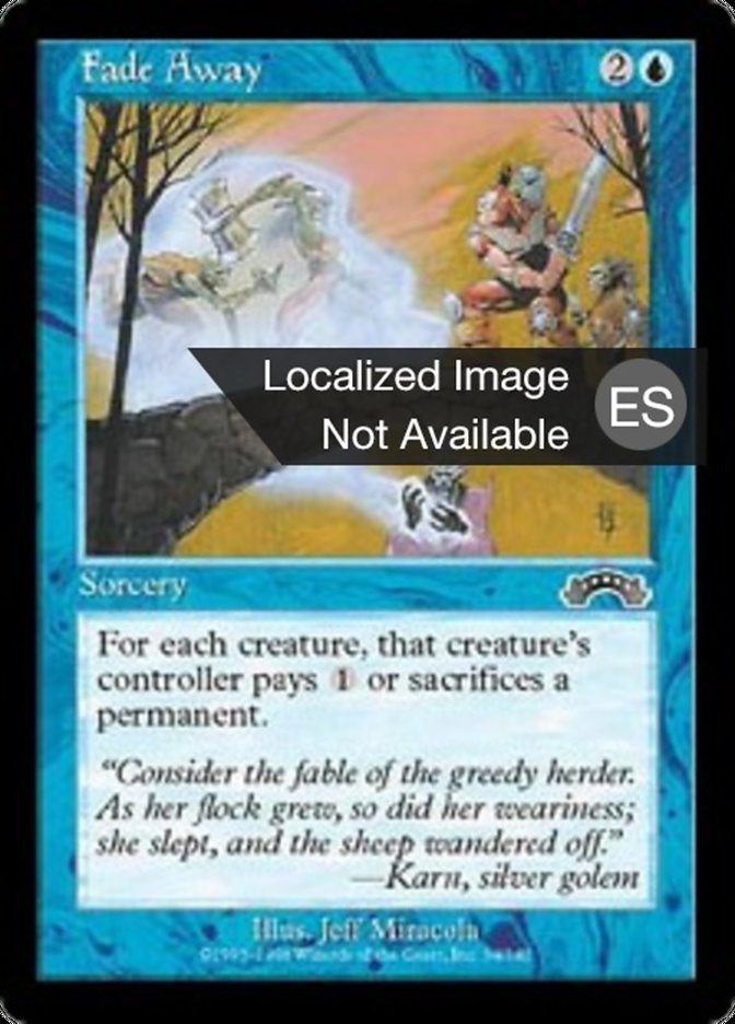 Fade Away, Exodus Card Art
