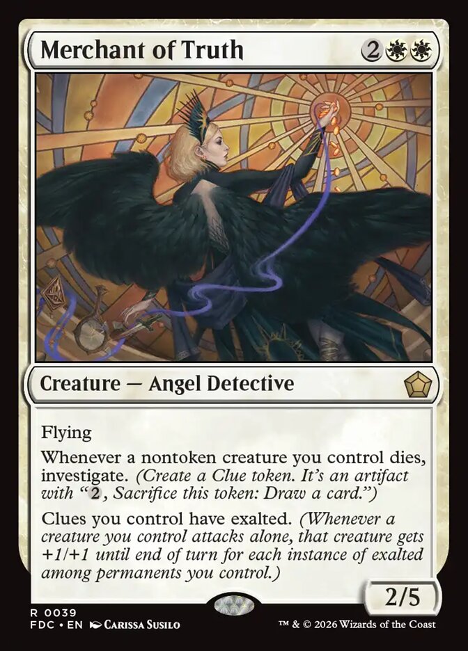 Merchant of Truth, Foundations Commander Card Art