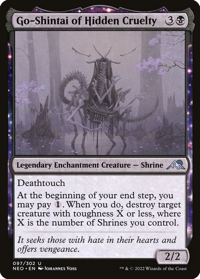 Go-Shintai of Hidden Cruelty, Kamigawa: neon dynasty Card Art