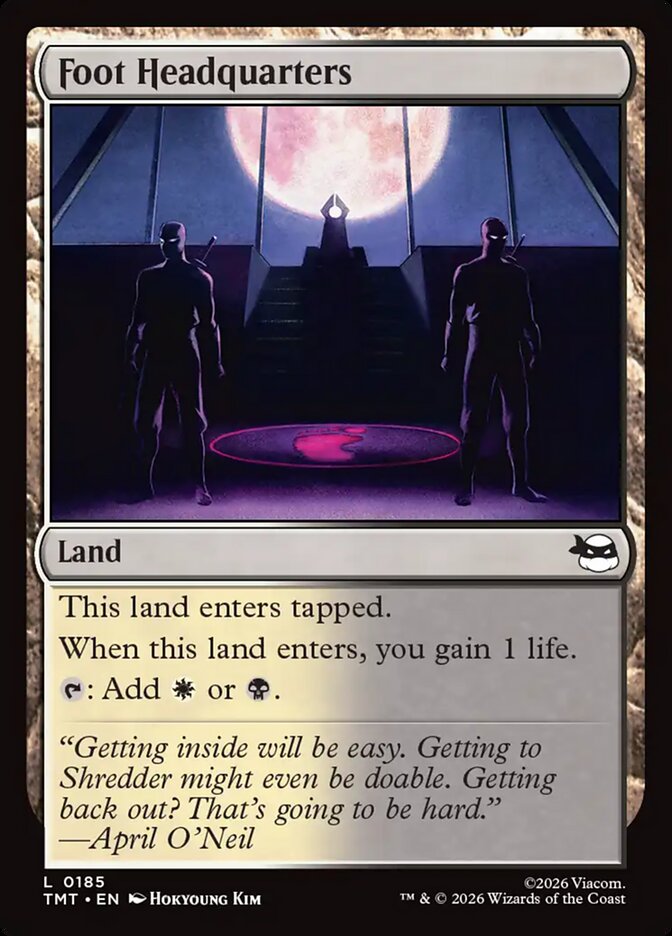 Foot Headquarters, Teenage Mutant Ninja Turtles Card Art