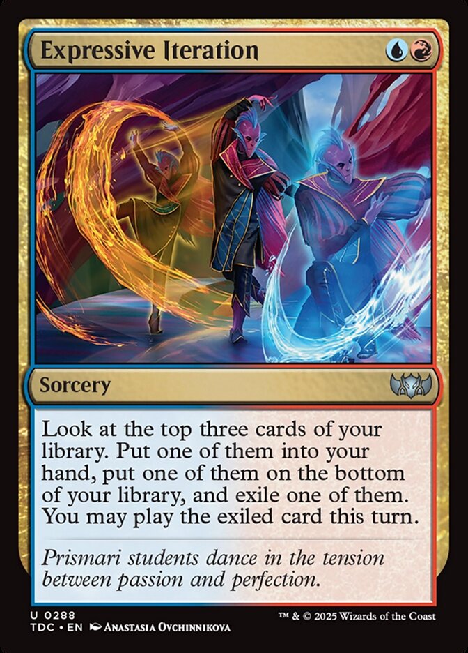 Expressive Iteration, Tarkir: Dragonstorm Commander Card Art
