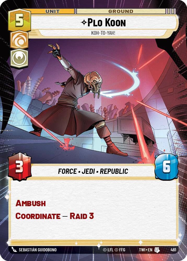 Plo Koon, Koh-to-yah!, Twilight of the Republic Card Art