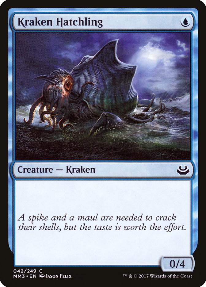 Kraken Hatchling, Modern masters 2017 Card Art