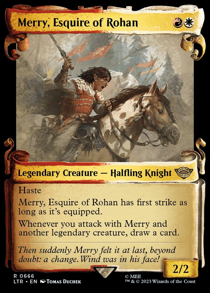 Merry, Esquire of Rohan, The Lord Of The Rings: Tales Of Middle-Earth Card Art