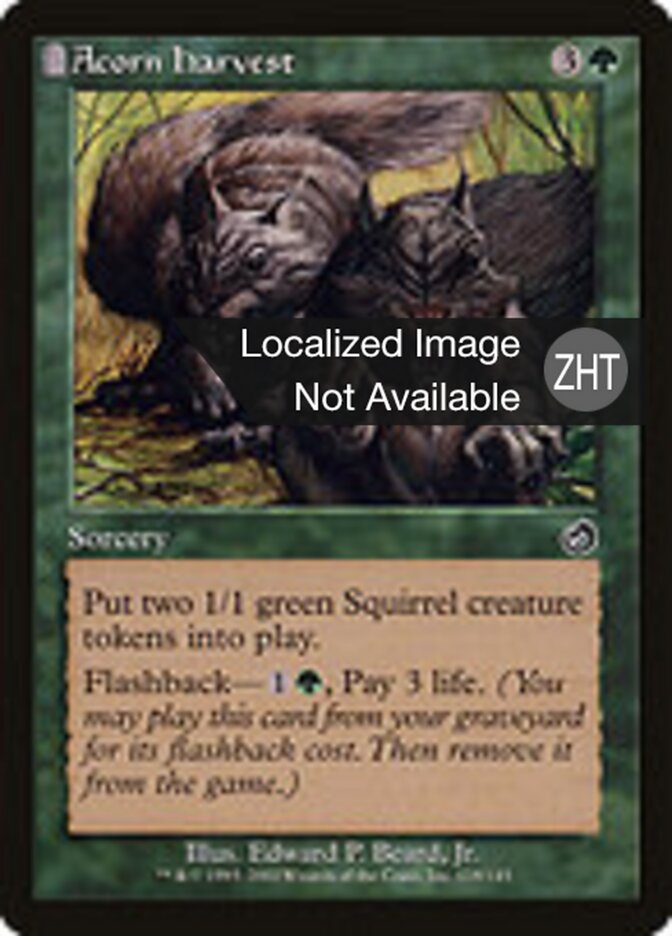 Acorn Harvest, Torment Card Art