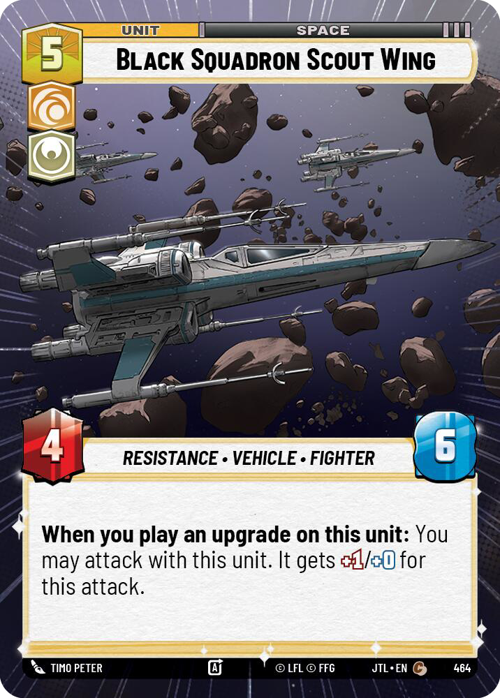 Black Squadron Scout Wing, Jump to Lightspeed Card Art