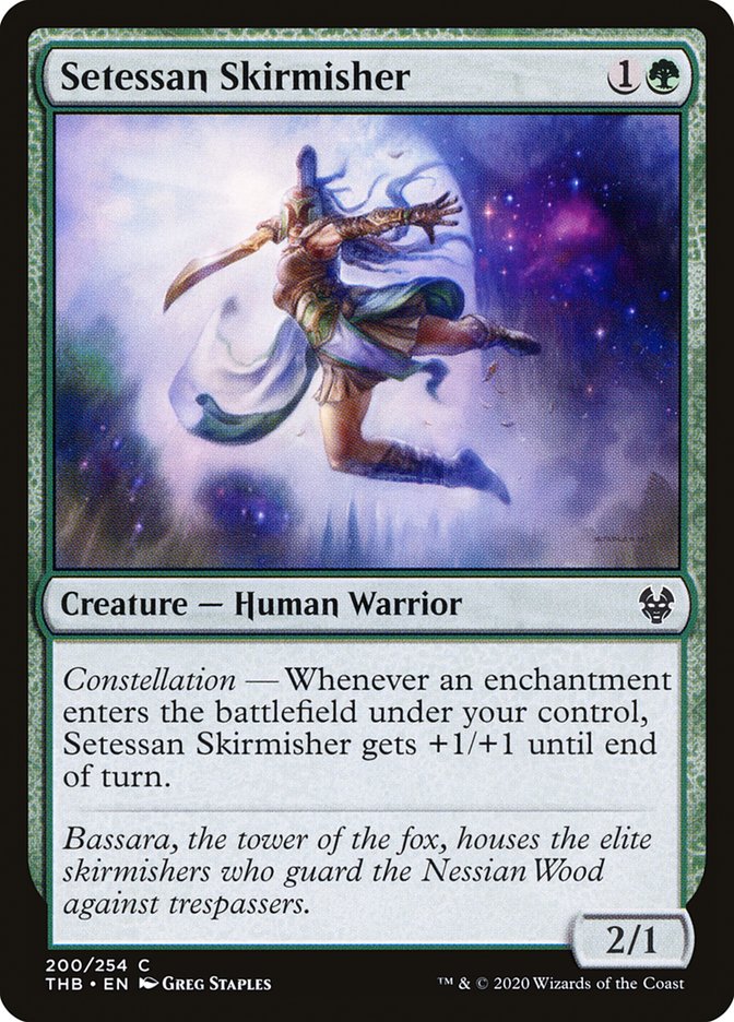 Setessan Skirmisher, Theros beyond death Card Art