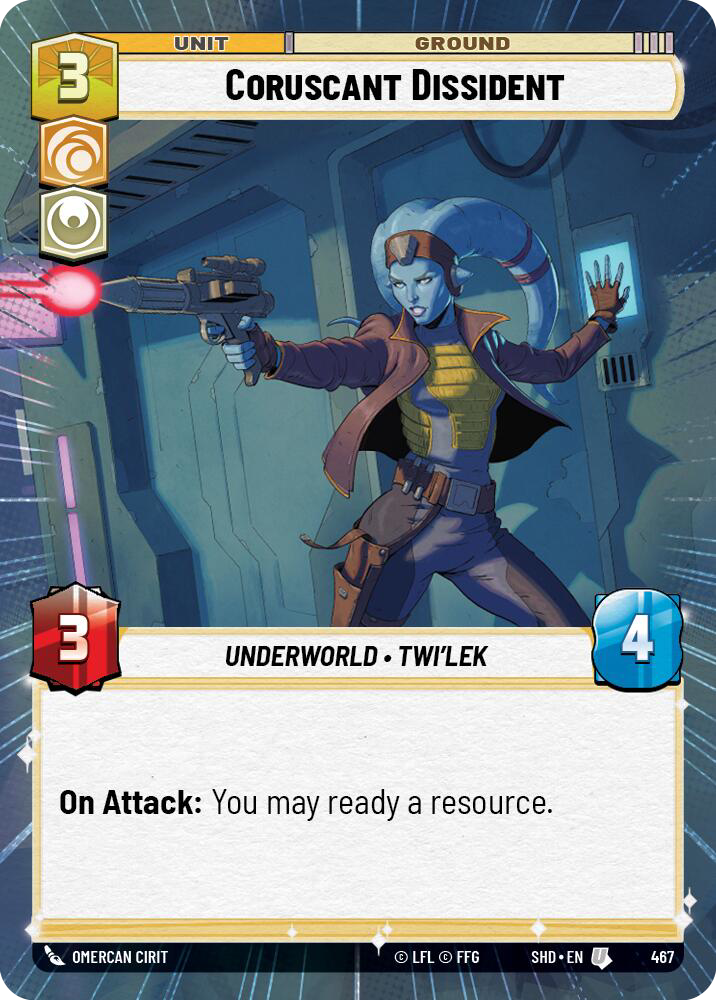 Coruscant Dissident, Shadows of the Galaxy Card Art