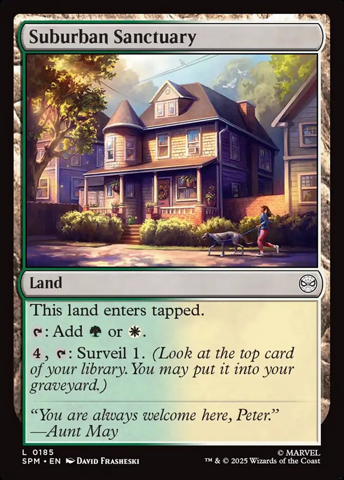 Suburban Sanctuary, Marvel'S Spider-Man Card Art