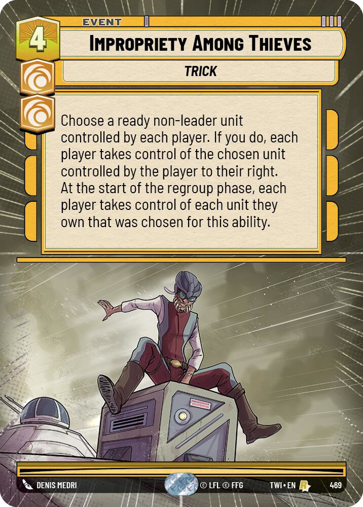 Impropriety Among Thieves, Twilight of the Republic Card Art