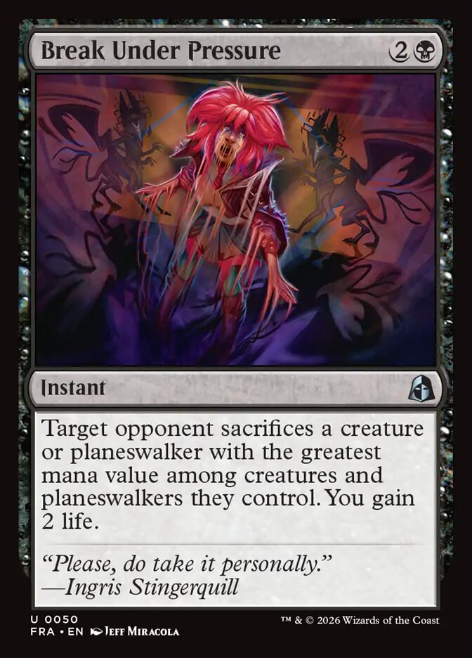 Break Under Pressure, Reality Fracture Card Art