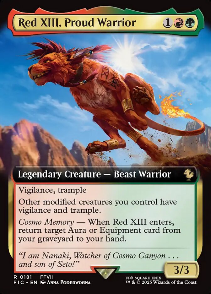 Red XIII, Proud Warrior, Final Fantasy Commander Card Art