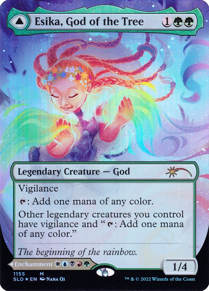 Esika, God of the Tree // The Prismatic Bridge, Secret Lair Drop Card Art